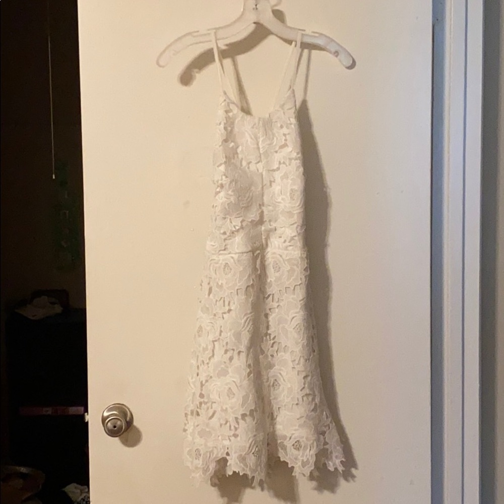 White lace dress